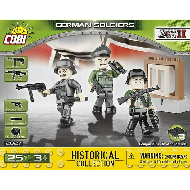 COBI construction toy soldiers in uniforms from WWII